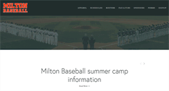 Desktop Screenshot of miltonbaseball.net